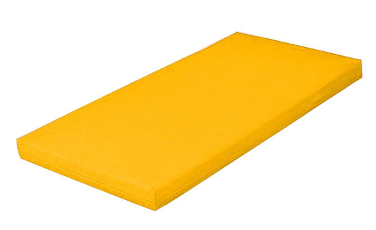 Sarı Jimnastik Minderi 60x120x5 cm Sert sünger