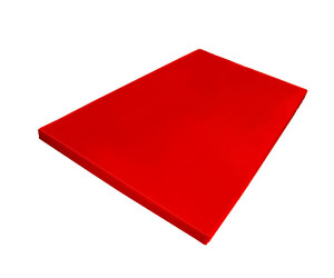 Kırmızı Jimnastik Minderi Polyester 100x200x5 cm Yumuşak Sünger