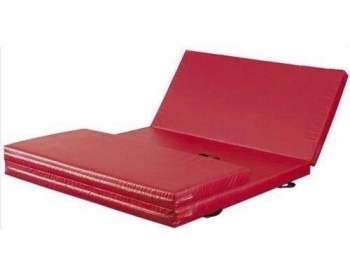 kirmizi Kırmızı Katlanir Jimnastik Minderi 100x200x5 cm Yumuşak sünger